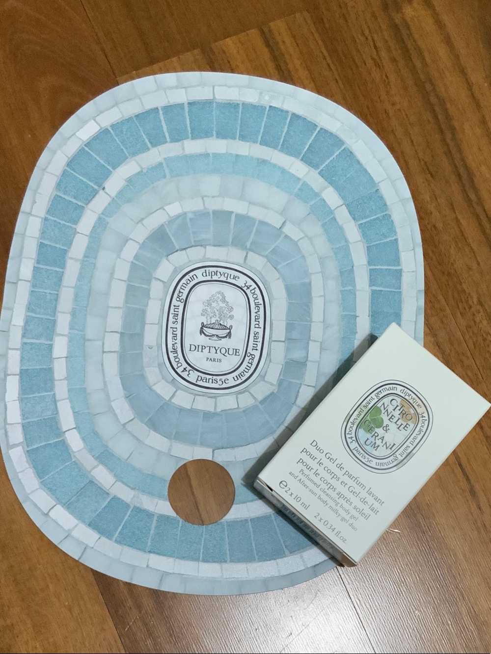 Diptyque Lemongrass & Geranium cleansing body gel and After-sun body milky-gel
